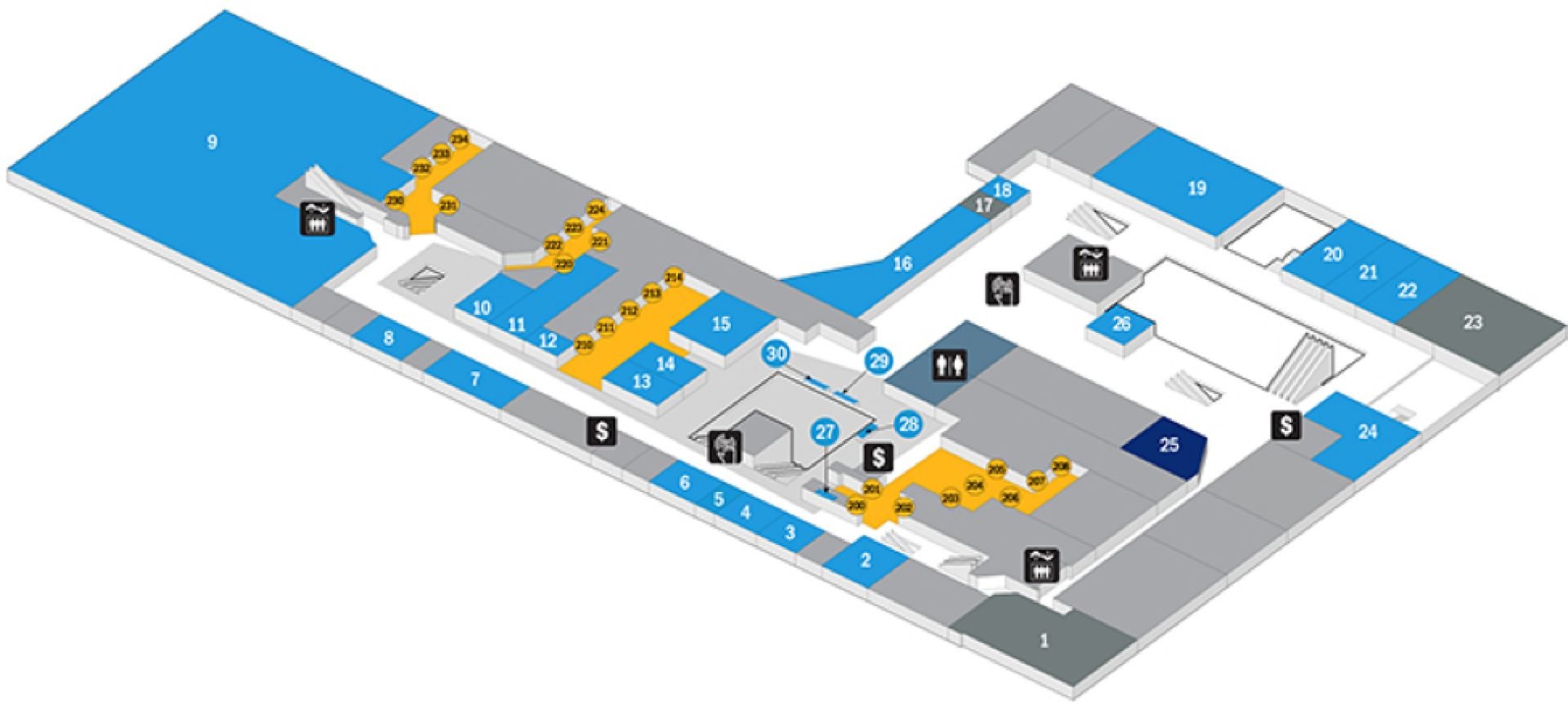 Port Authority Bus Terminal Interior Map - Level 2