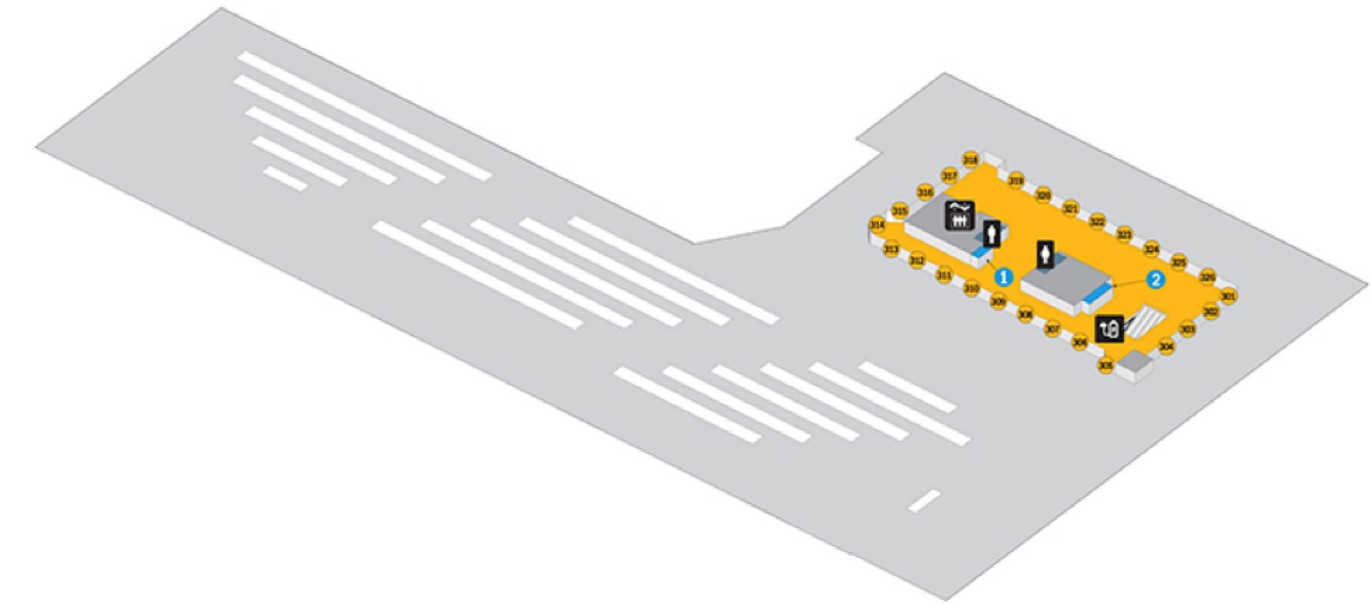 Port Authority Bus Terminal Interior Map - Level 3