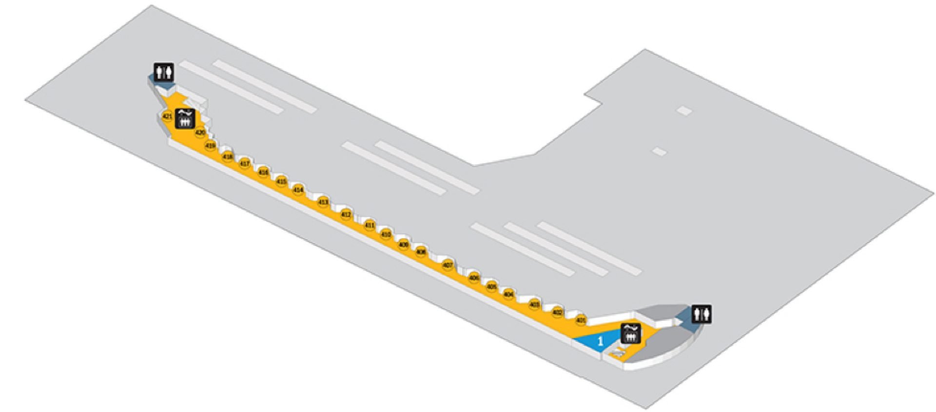 Port Authority Bus Terminal Interior Map - Level 4