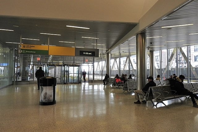 Interior view of GW Bridge Bus Station